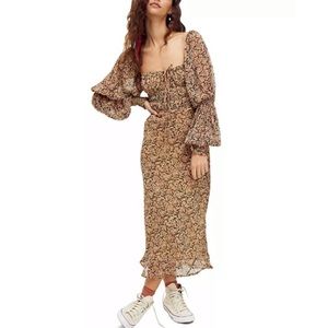 Free People Aglow Midi Dress
